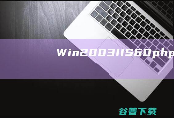 Win2003+IIS6.0+php5.2.2+MySQL5.0.41+ZendOptimizer3.2.8+phpMyAdmin2.10.1环境配置安装教程图文详解